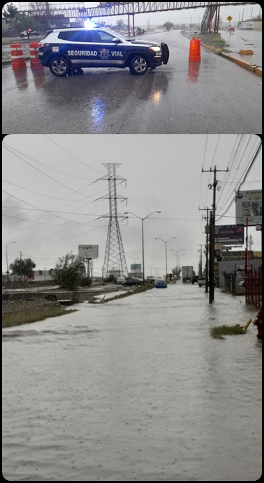 Continúan cierre de calles por acumulación de agua