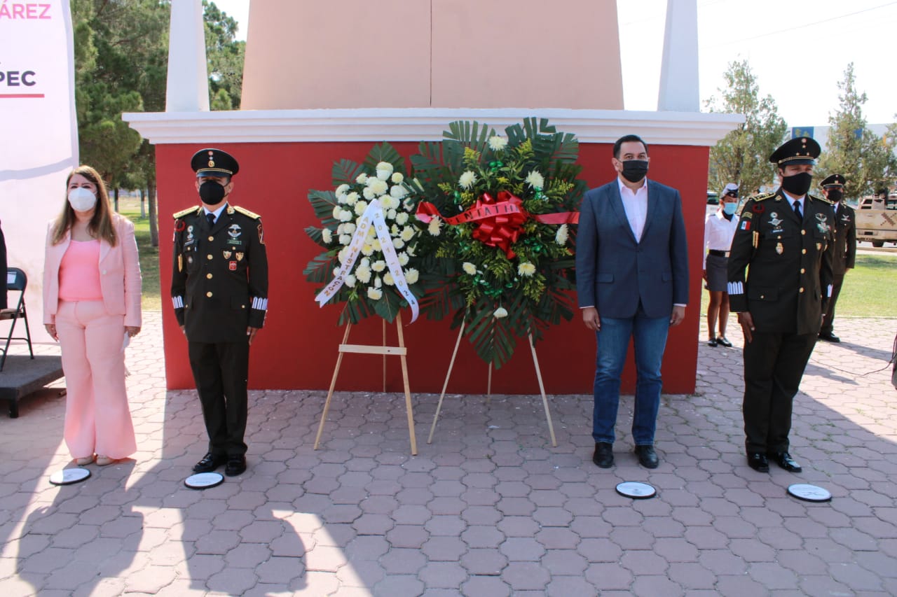 Participa Presidente Cruz Pérez Cuéllar en homenaje a Niños Héroes
