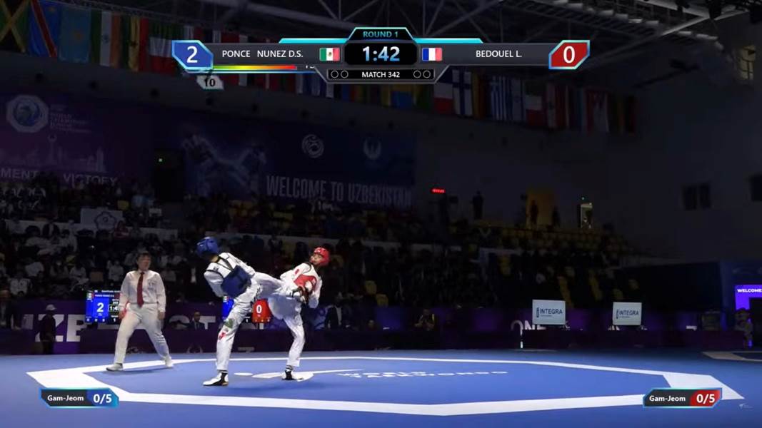 Darah Ponce, subcampeona mundial juvenil de taekwondo en Tashkent 2026