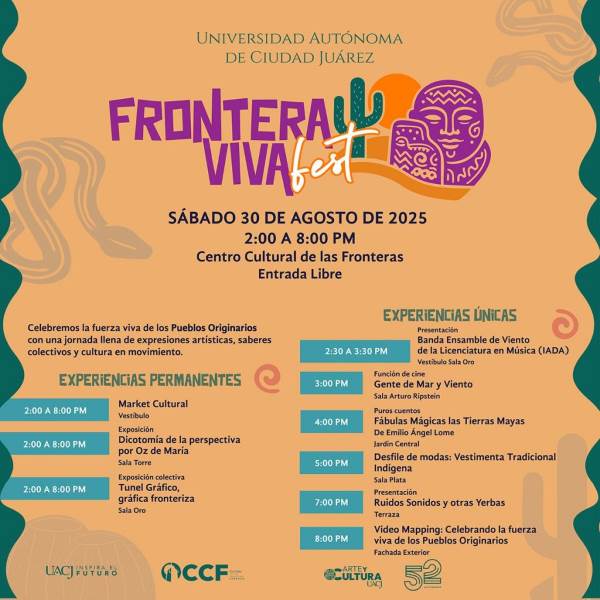 Frontera Viva Fest celebrará a los Pueblos Originarios en Ciudad Juárez
