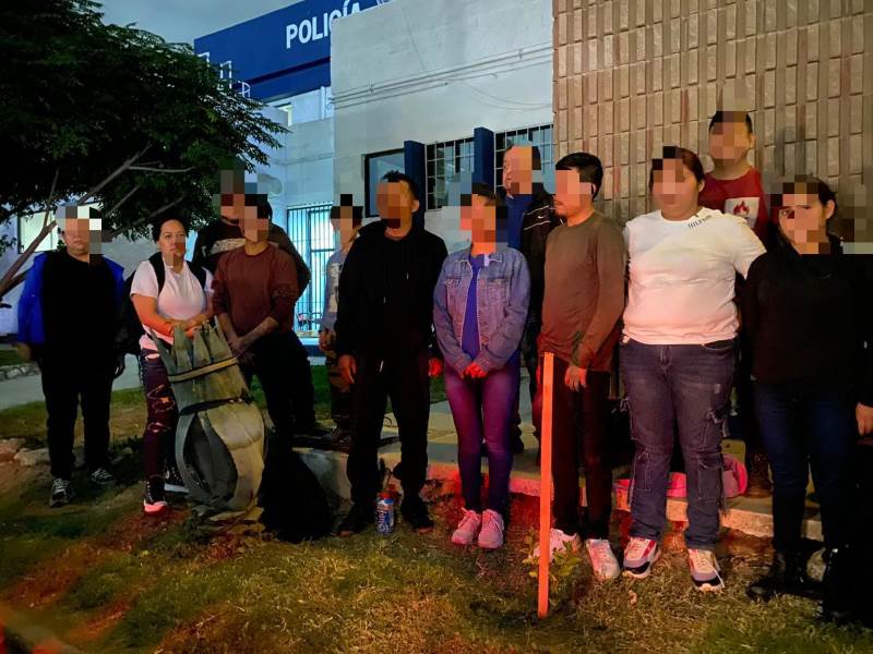 Rescatan a mujer y a 12 migrantes en vivienda de la colonia Bellavista