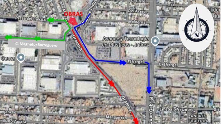 Cierran vialidades por obras de Ferromex