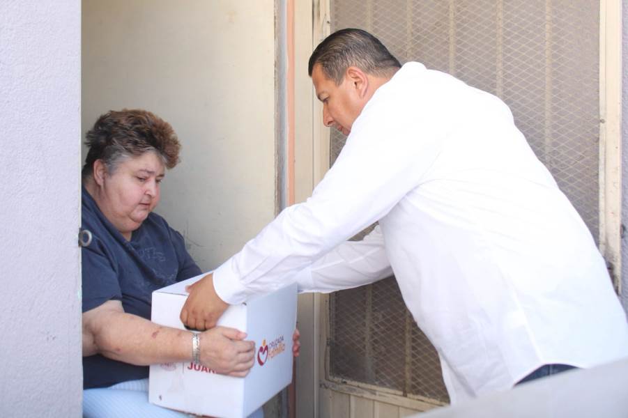 Continua entrega de alimentos a familias en condición vulnerable