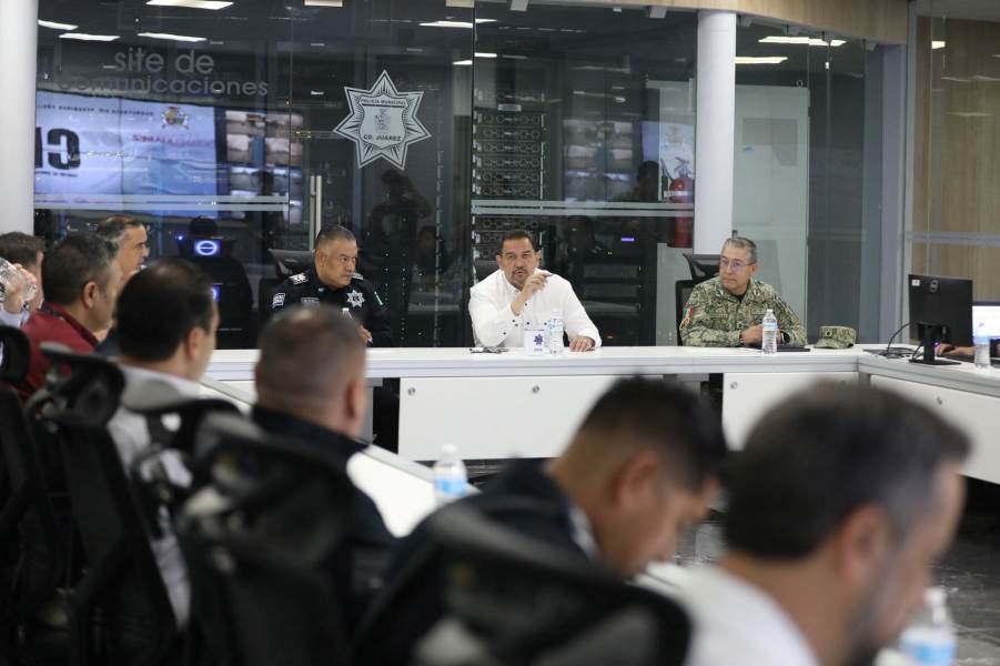 Revisa Presidente Municipal avances en seguridad durante reunión de la Mesa para la Construcción de la Paz