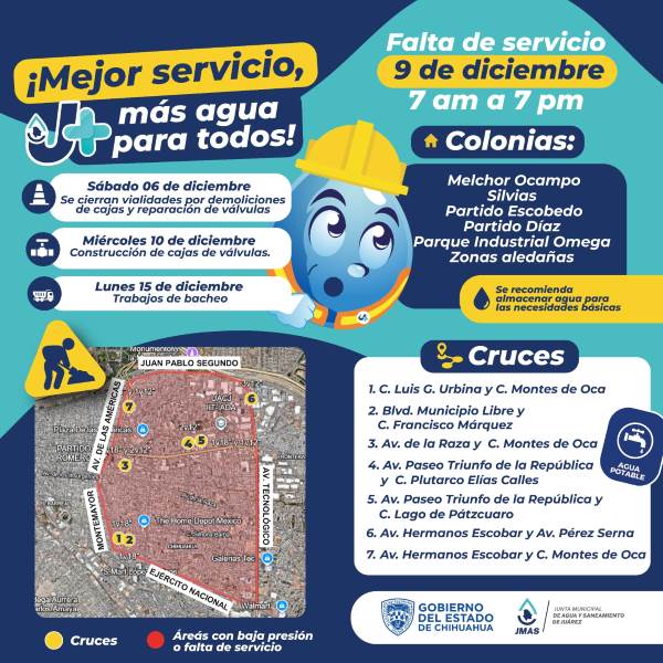 J+ sustituirá válvulas en cinco colonias para mejorar el suministro de agua
