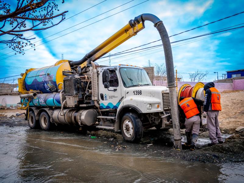 La J+ realiza mantenimiento preventivo en alcantarillado de Arroyo del Muerto