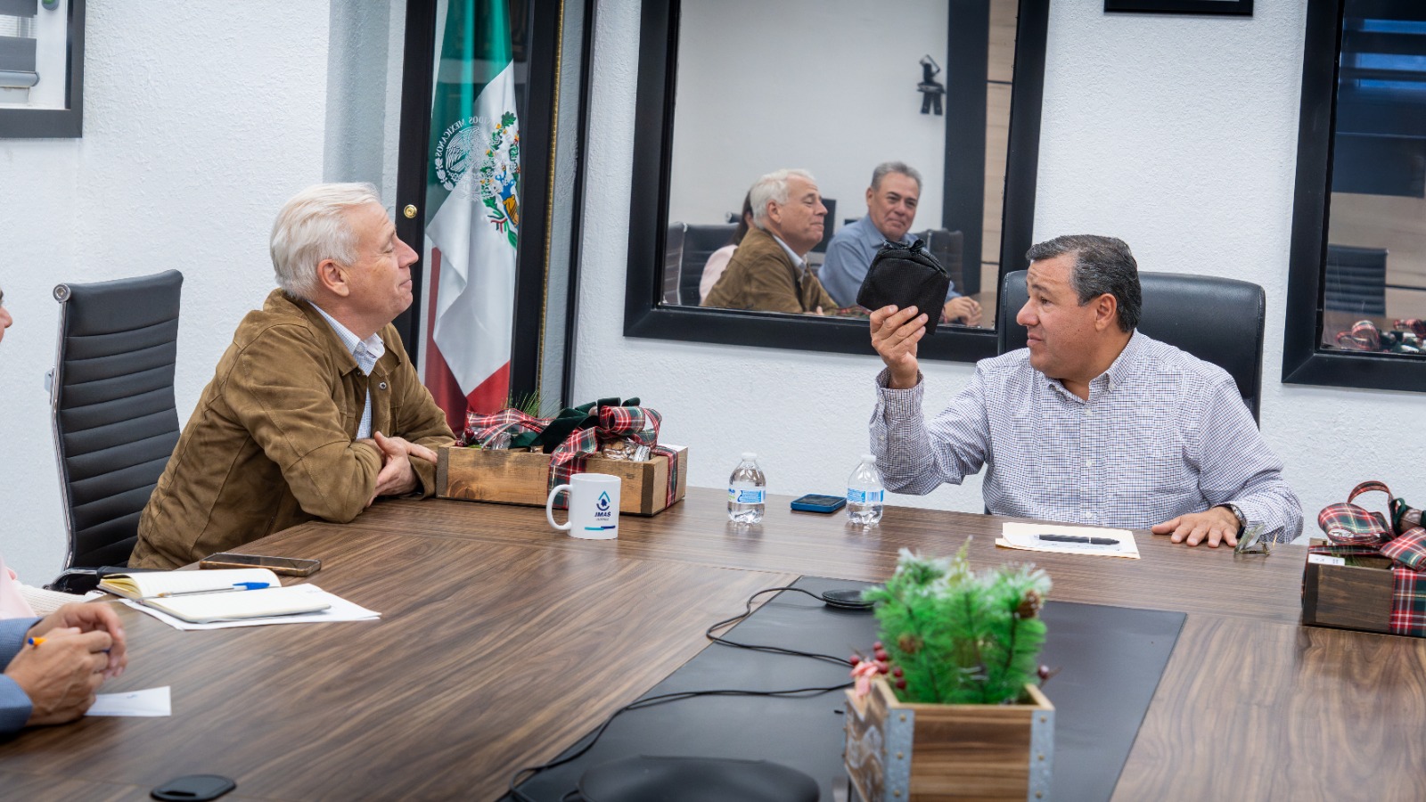 Fortalece JMAS proyectos de infraestructura con funcionarios de NADBANK.