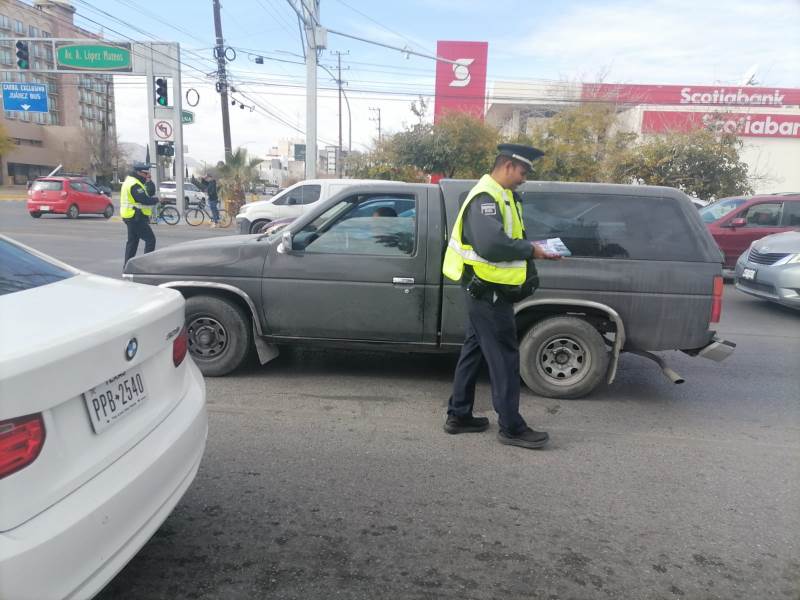 Seguridad Vial inicio con campaña de prevención de consumo de bebidas embriagantes