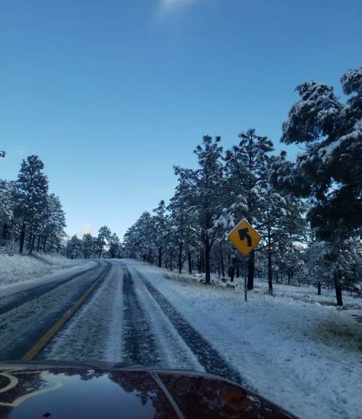 Continúan cuatro tramos carreteros cerrados por congelamiento: CEPC