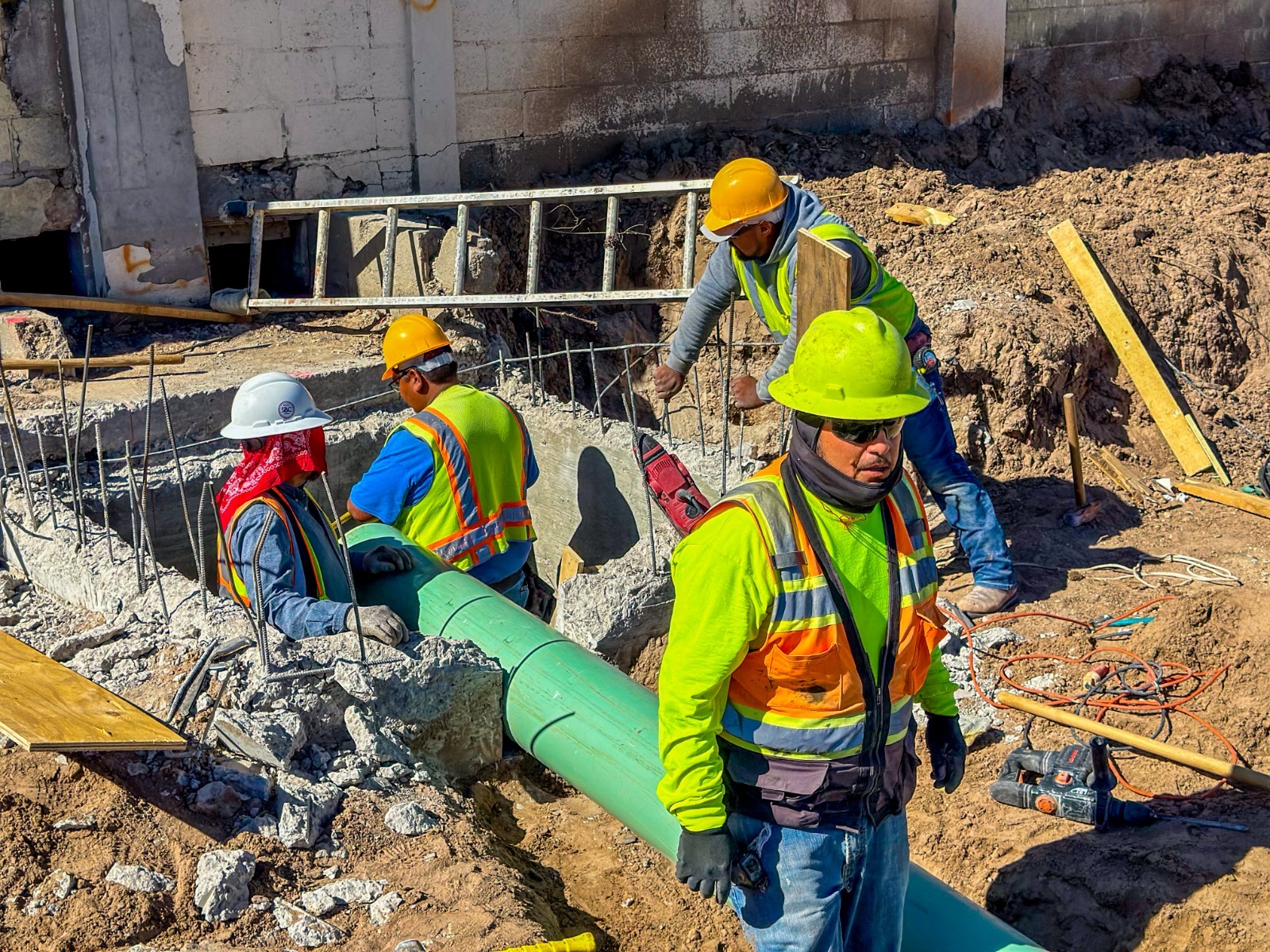 En breve terminará JMAS construcción de bóvedas de infiltración.