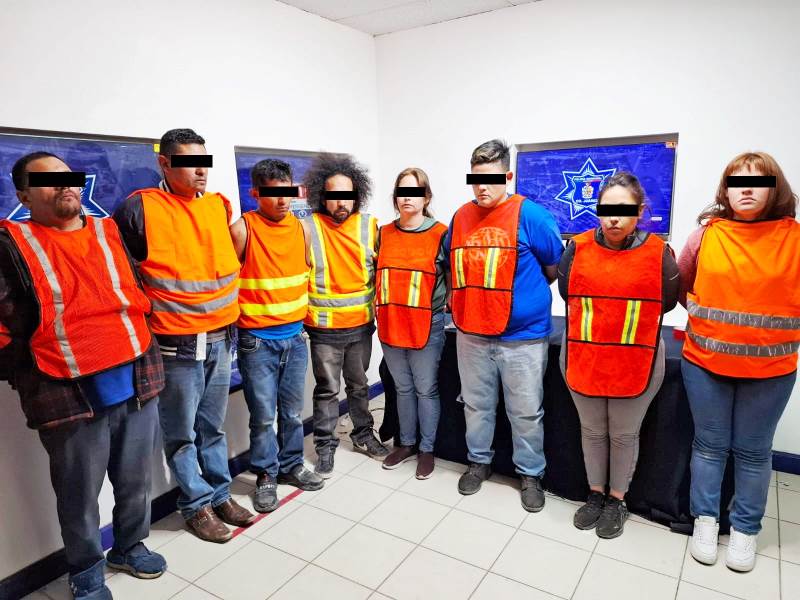 Rescatan a víctima de secuestro y detienen a nueve personas en la colonia Héroes de la Revolución