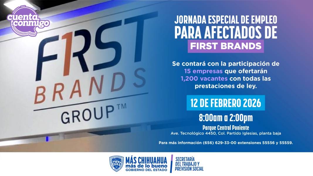 Realizarán jornada de empleo para personas afectadas por cierre de First Brand Group