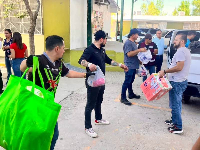 Habitantes del suroriente apoyan con donativo a damnificados por las lluvias