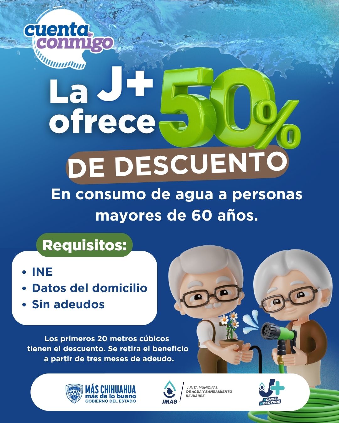Mantiene JMAS apoyos para personas mayores de 60 años.