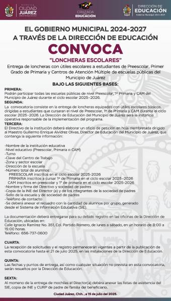 Amplían plazo de registro para la obtención de mochilas y loncheras