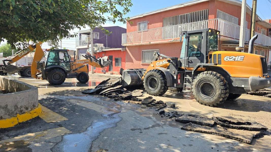 Continúan trabajos en vialidades del norponiente afectadas por las lluvias