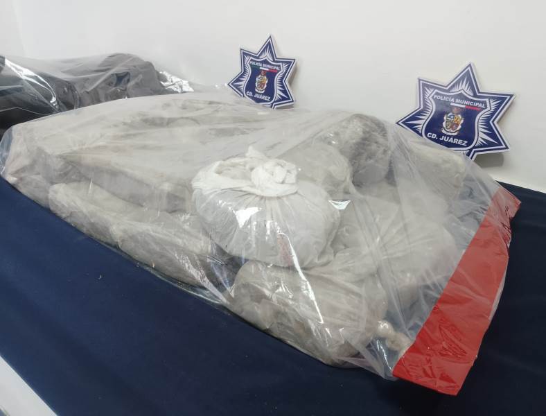 Aseguran más de 10 kilogramos de marihuana abandonados en la colonia División del Norte