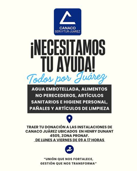 Empresariado de Ciudad Juárez activan plan de apoyo ante contingencia climática