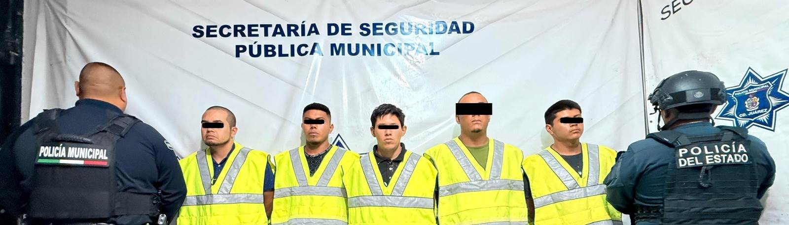 Coordinación policiaca, logró la captura de cinco sujetos armados que dispararon a un hombre