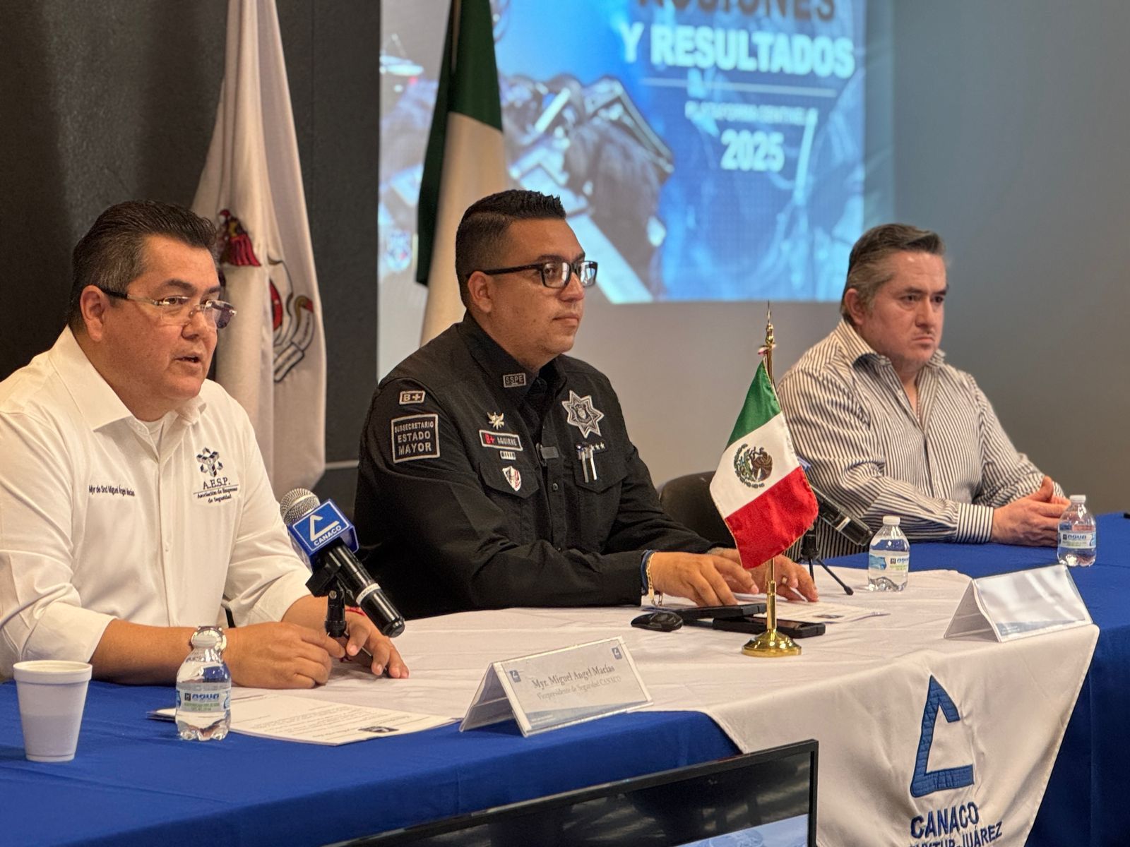 Encabeza SSPE trabajos en segundo día del Foro de Seguridad de Canaco.