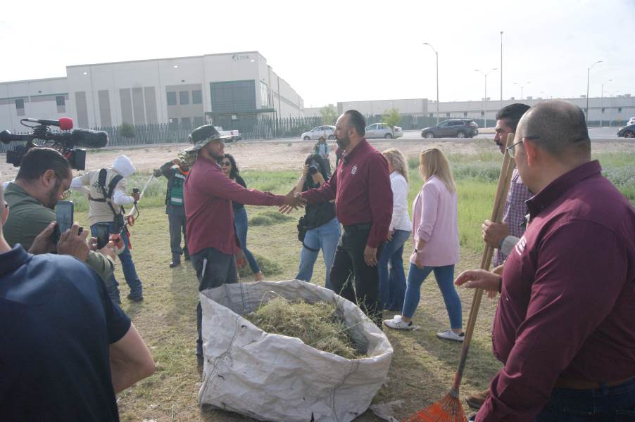 Ortiz Orpinel supervisó trabajos de la Cruzada del Cambio en su primera agenda pública