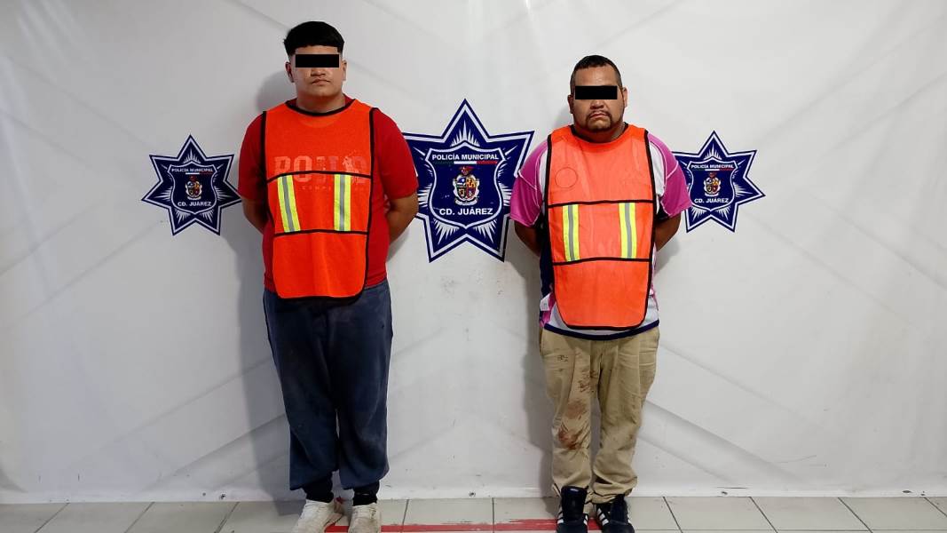 Logra la policía municipal la detención de dos sujetos por delito de homicidio calificado