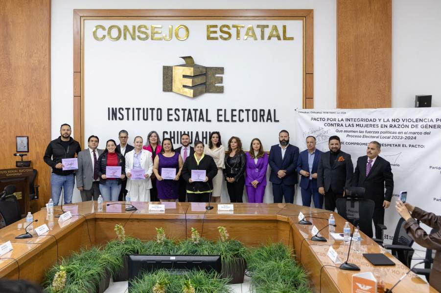 Celebra IEE compromiso de partidos por la Integridad y la No Violencia Política contra las Mujeres