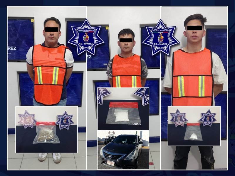 SSPM detiene tres presuntos implicados en asaltos a comercios