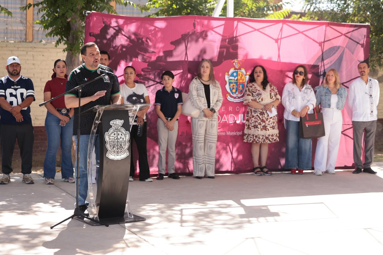 Entregan cinco obras en escuelas de Ciudad Juárez