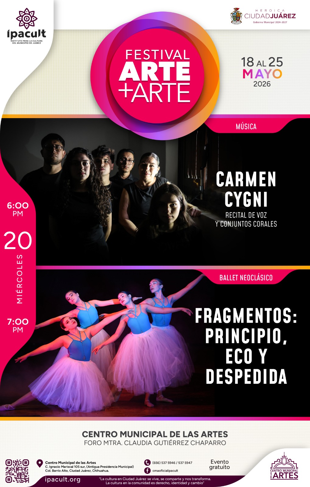 Inauguran festival Arte+Arte en el Centro Municipal de las Artes