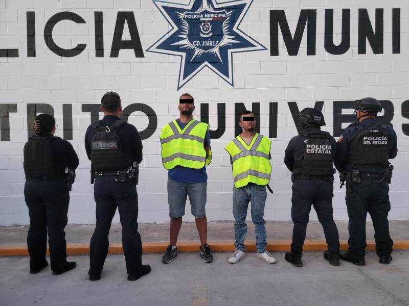 Detienen a dos hombres tras persecución y choque en Gómez Morín