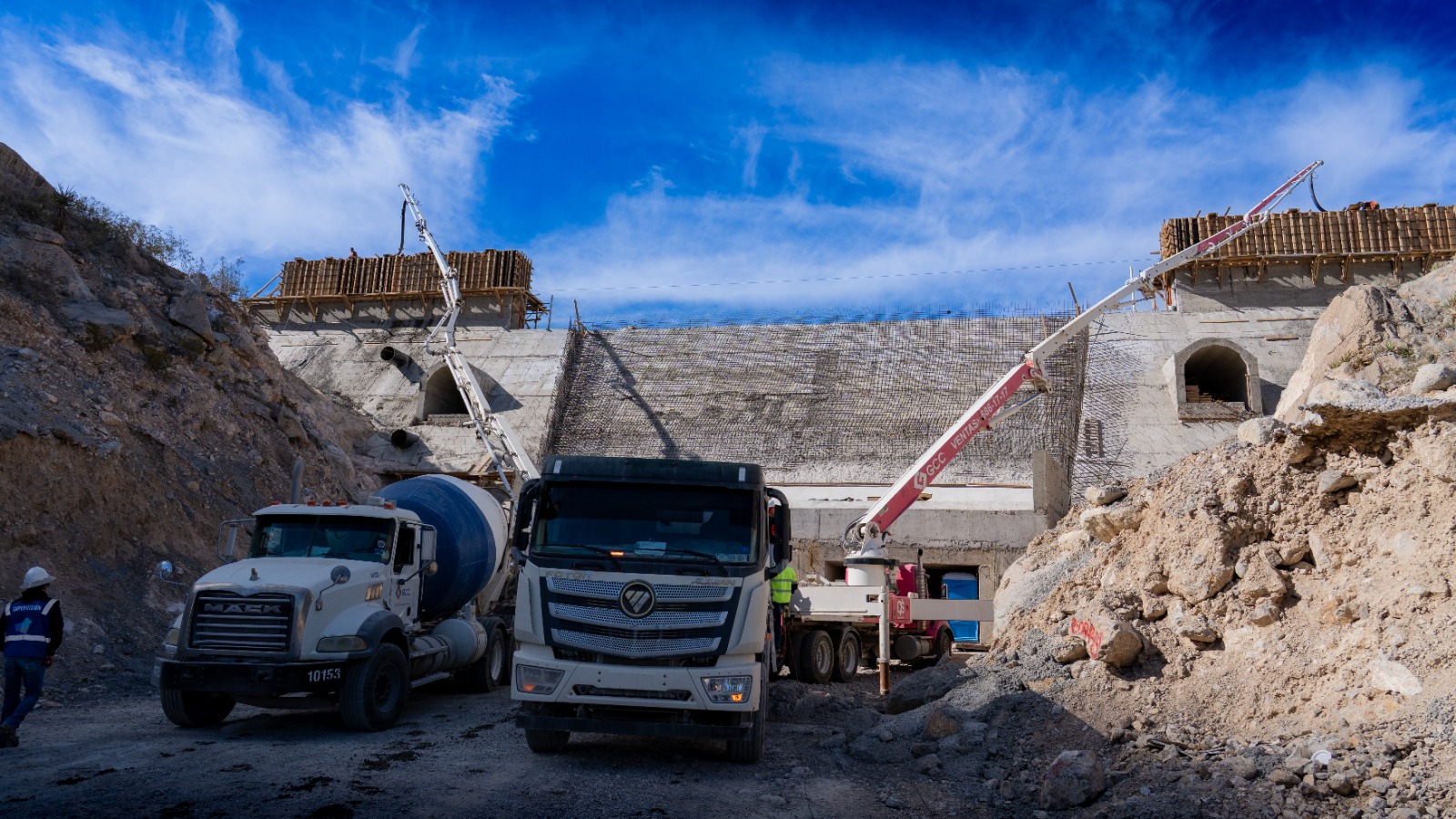 Reporta JMAS avances en la construcción de la Presa Filtro II.
