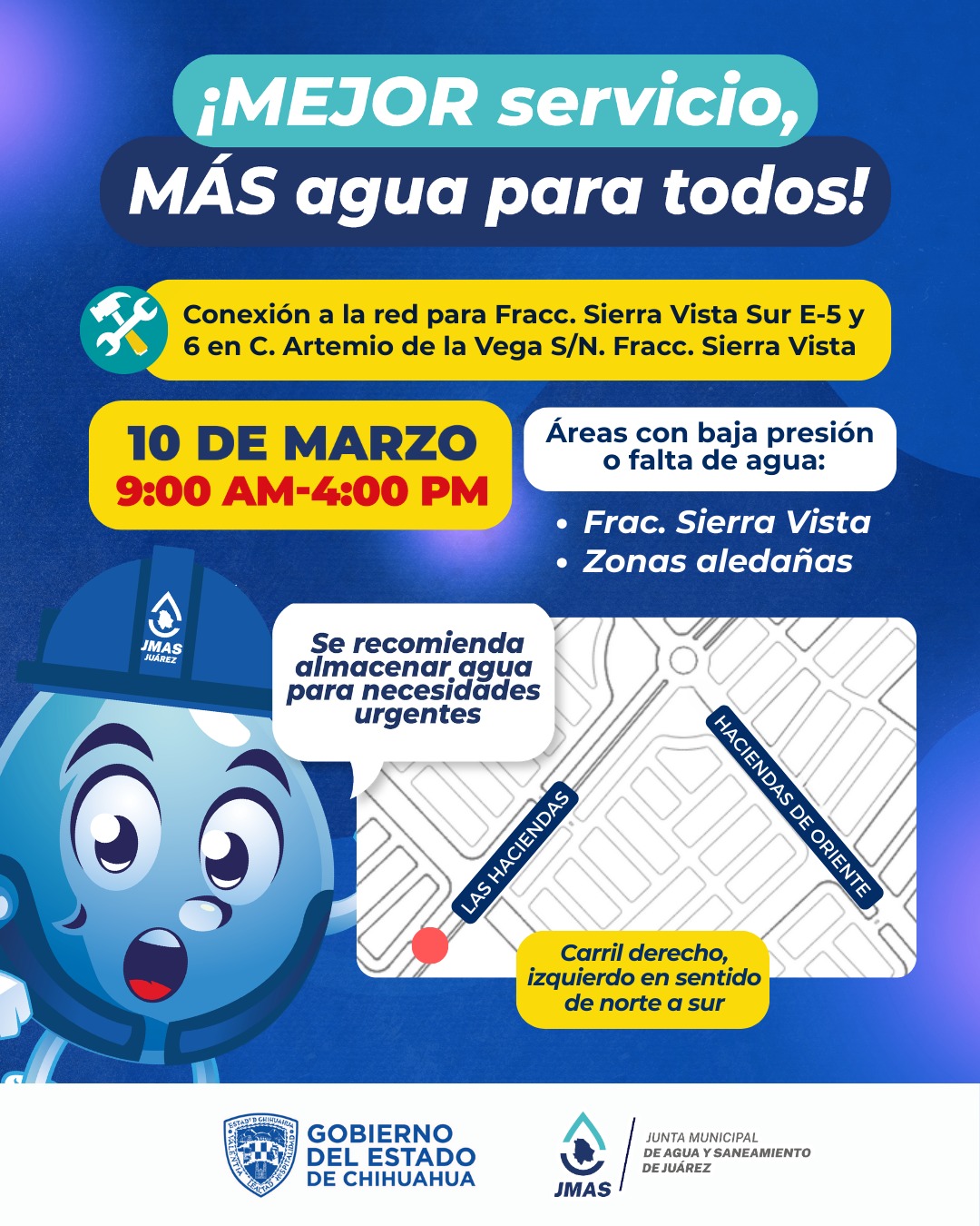 Conectará JMAS un fraccionamiento a la red general.