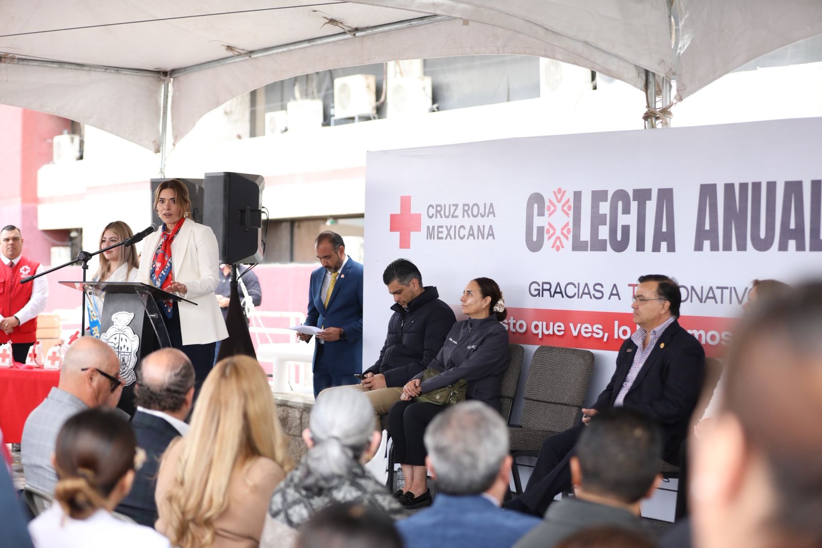 Acompaña DIF arranque de Colecta Nacional de la Cruz Roja.