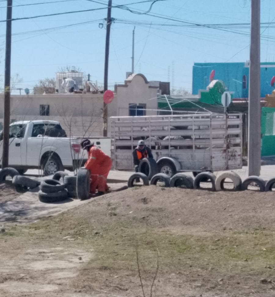 Realizan trabajos de limpieza de un dique en el sur oriente de la ciudad.