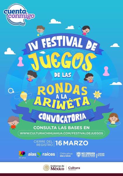 Convocan a participar en el Festival de Juegos “De las Rondas a la Ariwéta”