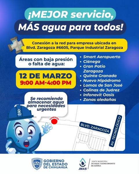 Conectará JMAS nueva planta industrial a la red de agua potable