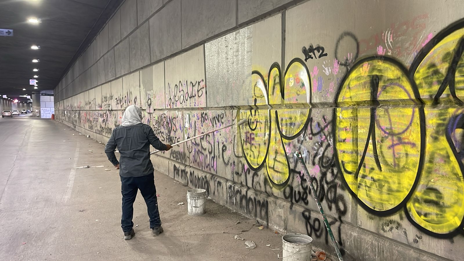 Arranca operativo para limpieza de pintas del 8M.