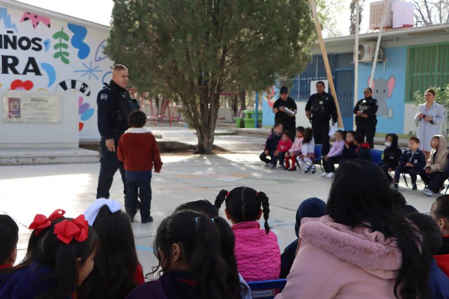 SSPM imparte plática de prevención a alumnos del jardín de niños “Primavera”