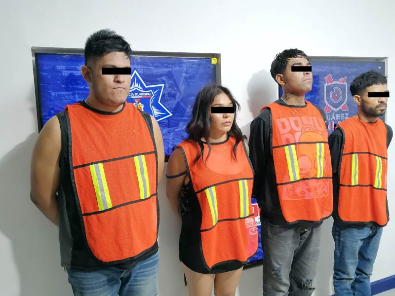 Detienen a cuatro personas por presuntos delitos contra la salud en colonia La Perla