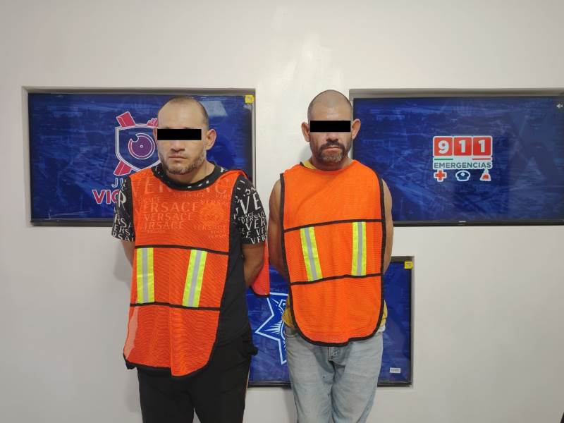 Arrestan a dos hombres por lesiones y portación ilegal de armas en Colinas de Juárez