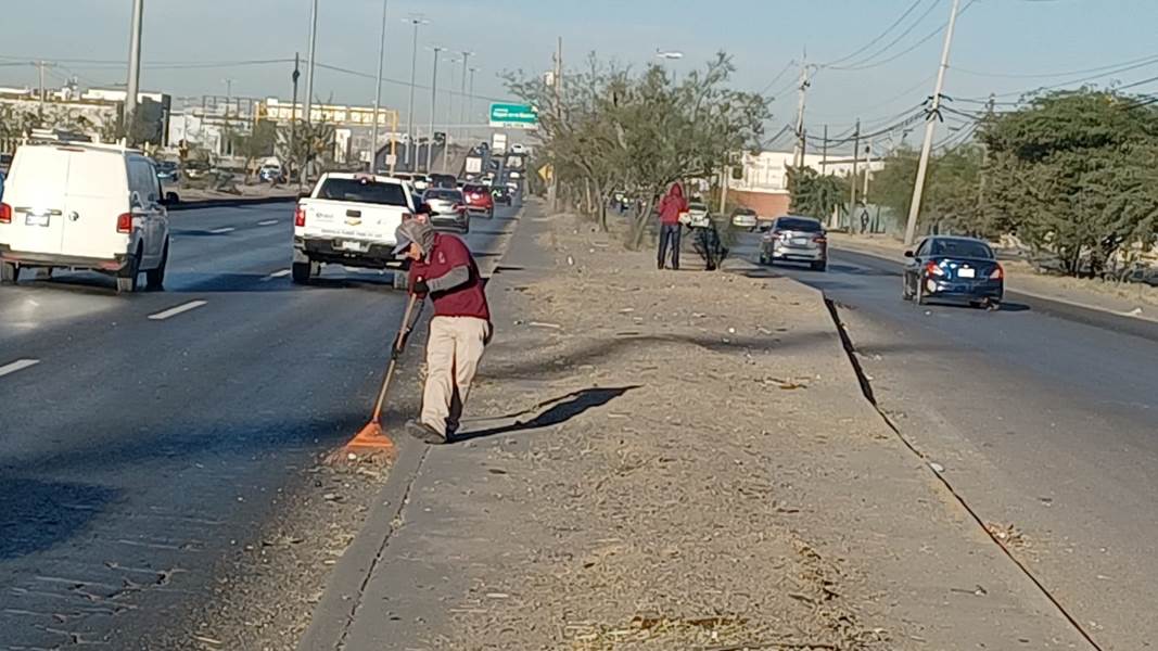Continúan con limpieza previa a la Cruzada por la Entrada de Juárez