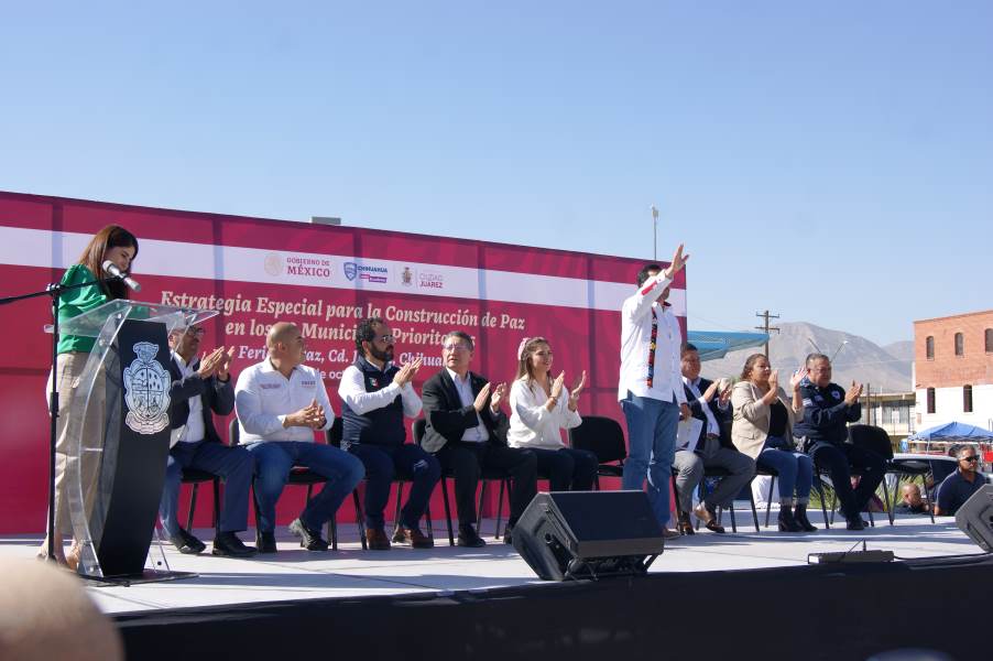 Inaugura alcalde Feria de Paz y destaca coordinación para promover la tranquilidad en Juárez