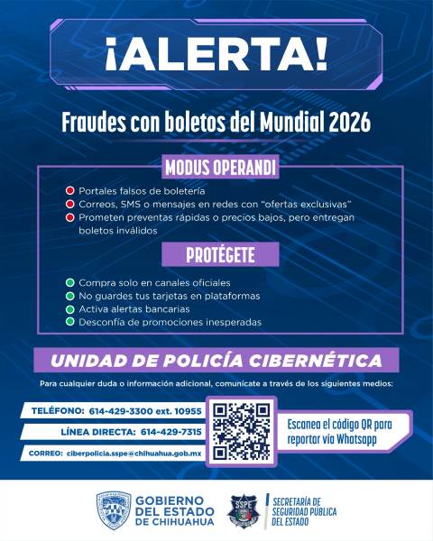 Alertan sobre fraude en supuesta venta de boletos para el Mundial 2026