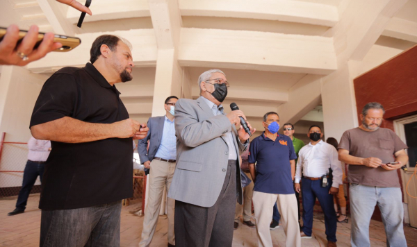 Visita Alcalde instalaciones ya rehabilitadas del Lienzo Charro