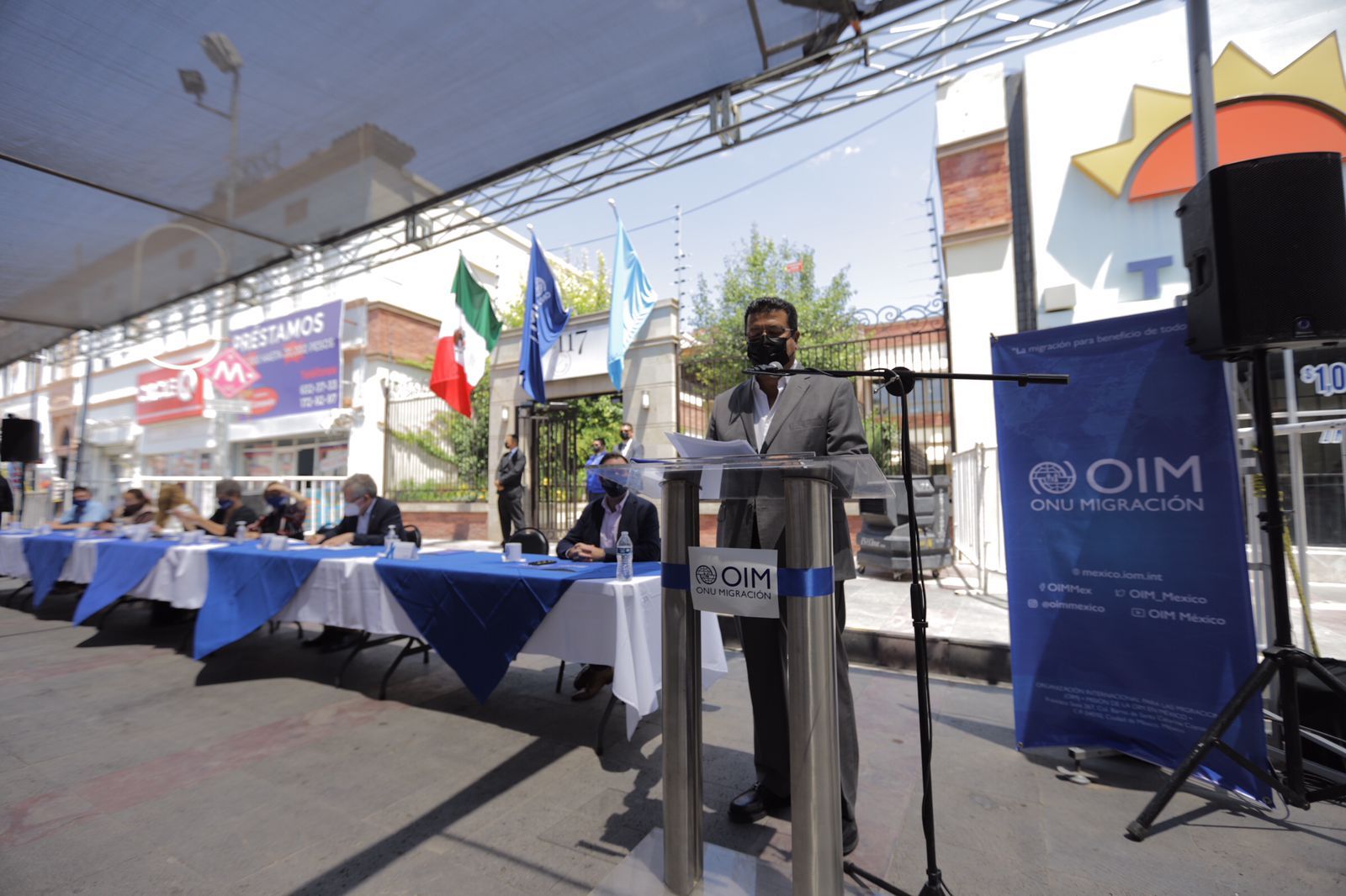 Reafirma Presidente Municipal colaboración con la Organización Internacional para las Migraciones