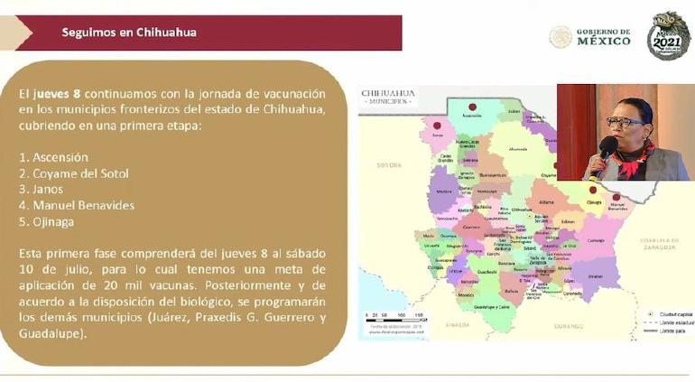 Vacunación de personas de 18 y más arranca el 8 de julio en Chihuahua excluyen a Juárez