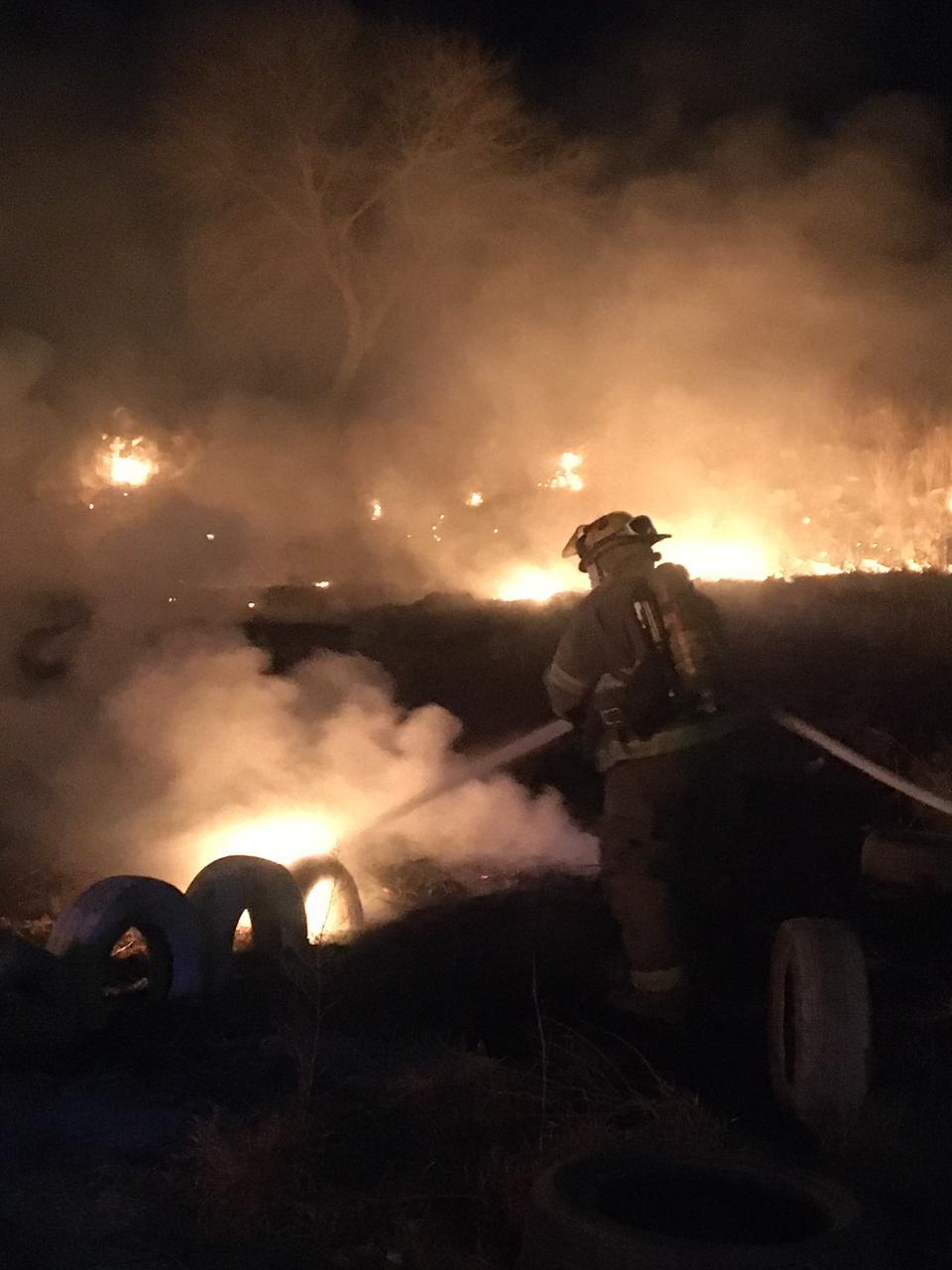 En menos de 8 días, se incendia otra recicladora (2)
